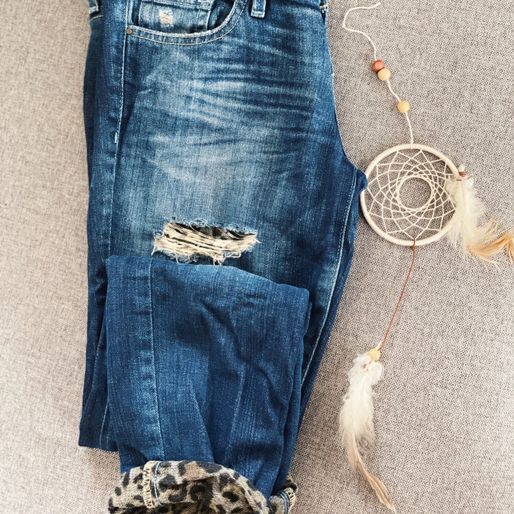 Guess leopard jeans
